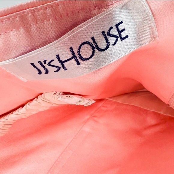 JJ’s House Wedding/Bridal/Special Occasion Sweetheart Dress Pink/Brown Bow Sz 10 - Picture 3 of 5